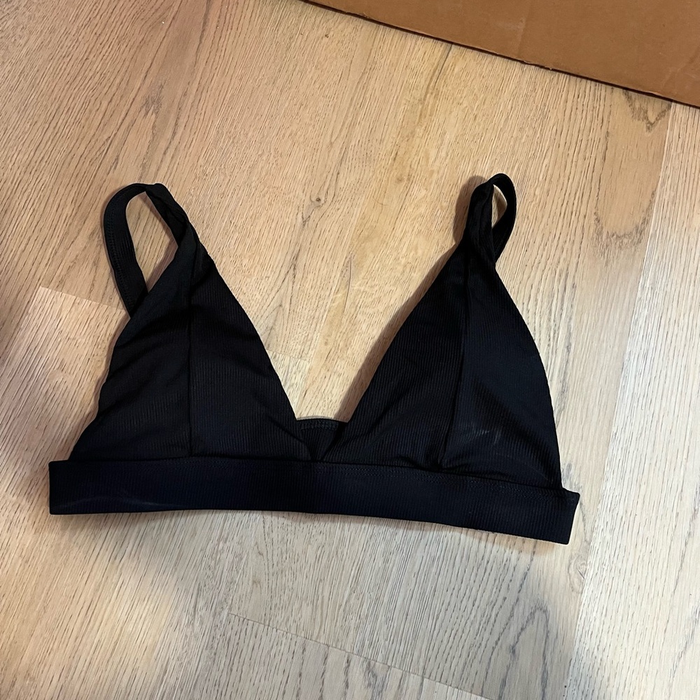 Black Triangle swim top